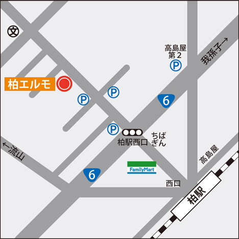 柏レンタルダンススタジオ地図